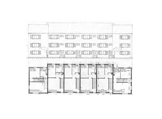 Machbarkeitstudie, Entwurfsvarianten und Kostenschätzung Reihenhaus (1935) – Zürich – 2023
